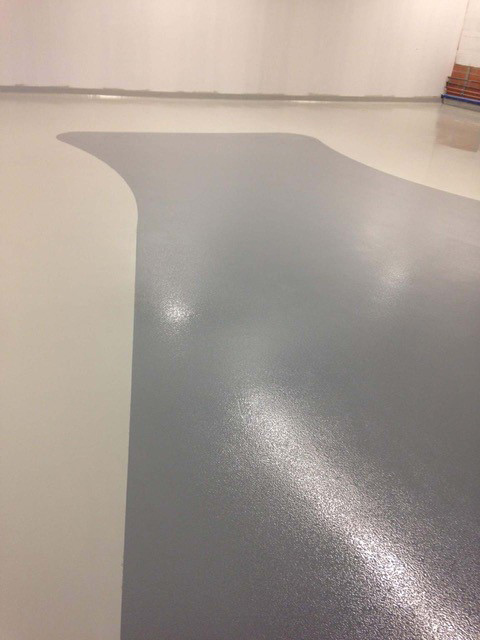 coated factory floor